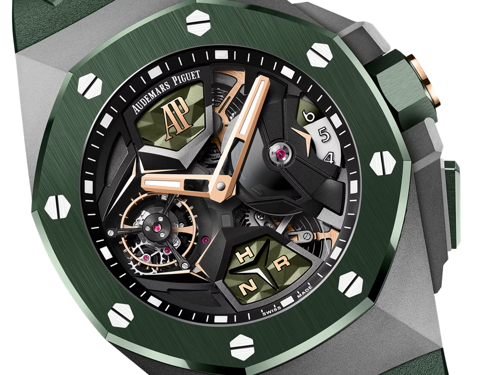 Green Open-Work GMT Sport Watch – Dark-Tone Case & Green Performance Strap