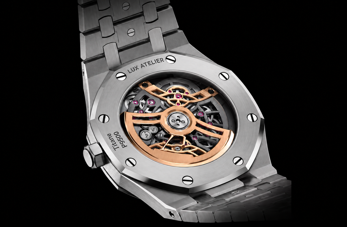 Blue Multi-Display Watch – Silver-Tone Integrated Bracelet