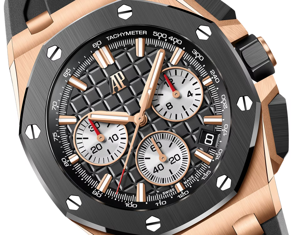 Black & Rose Gold-Tone Multi-Display Sport Watch – Black Performance Strap