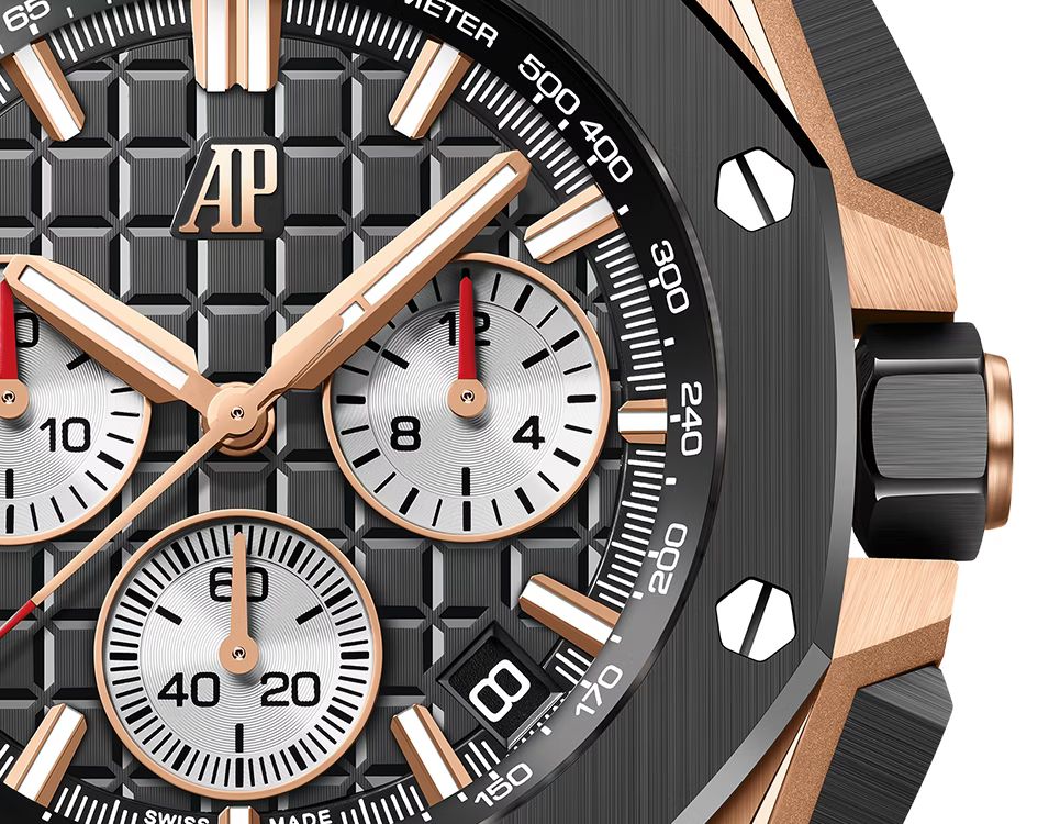 Black & Rose Gold-Tone Multi-Display Sport Watch – Black Performance Strap