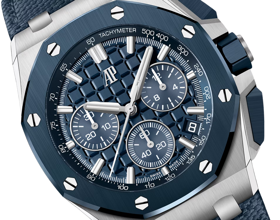 Deep Blue Multi-Display Sport Watch – Silver-Tone Case & Blue Strap
