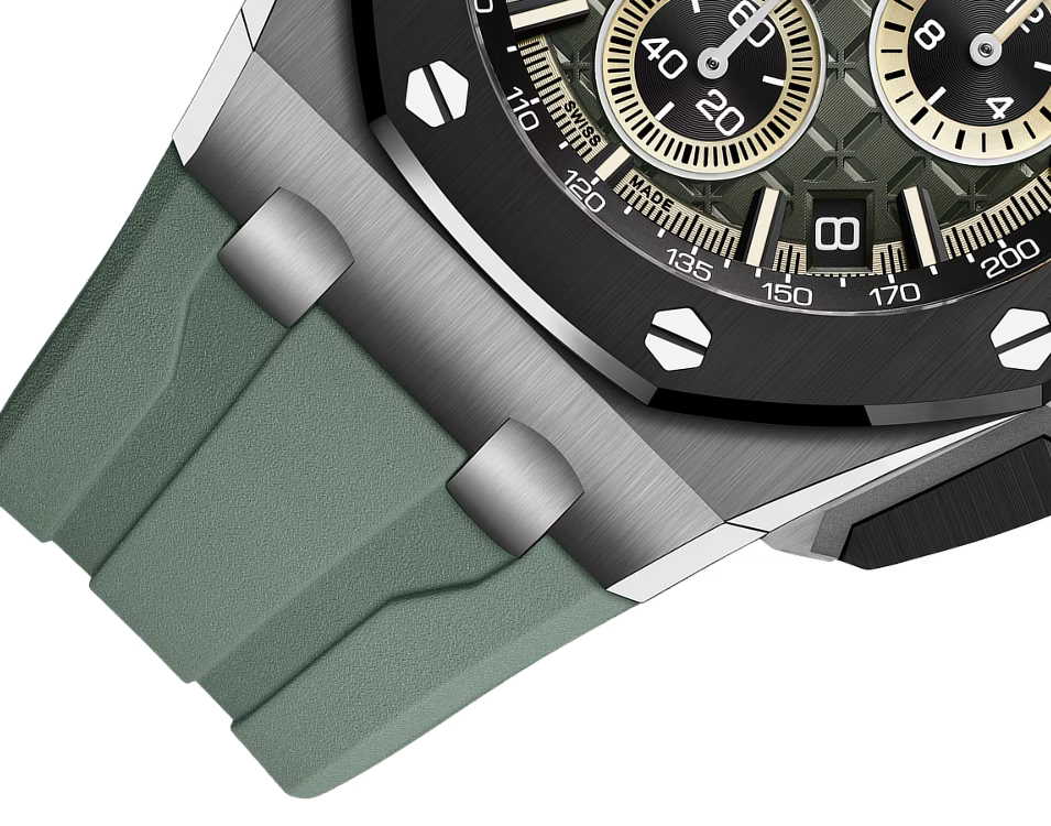 Olive Green Multi-Display Sport Watch – Dark Case & Green Performance Strap