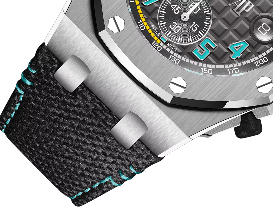 Turquoise & Yellow Multi-Display Sport Watch – Silver-Tone Case & Black Performance Strap