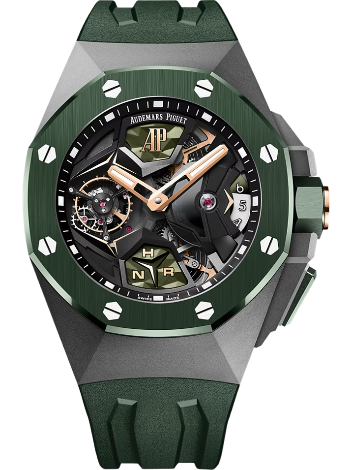 Green Open-Work GMT Sport Watch – Dark-Tone Case & Green Performance Strap