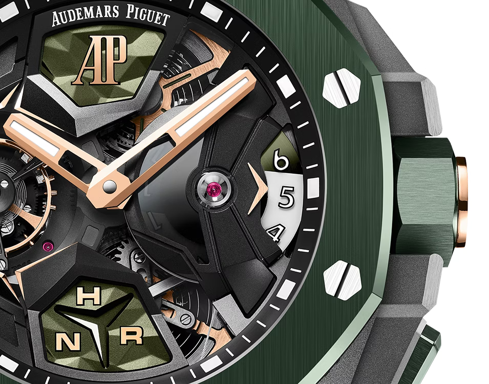 Green Open-Work GMT Sport Watch – Dark-Tone Case & Green Performance Strap