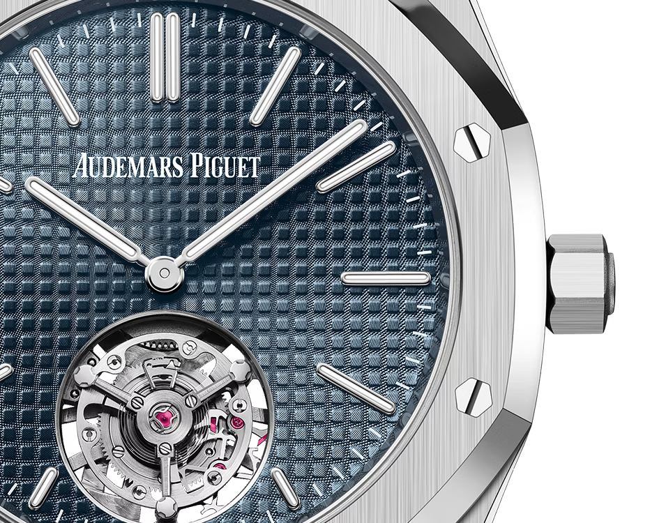 Silver-Tone Blue Open-Heart Watch – Integrated Bracelet